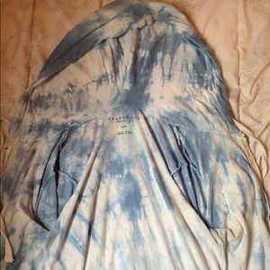 Blue & white tie-dye sweatshirt- Size S
